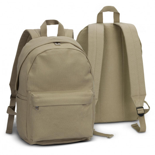 Beige Canvas Backpacks